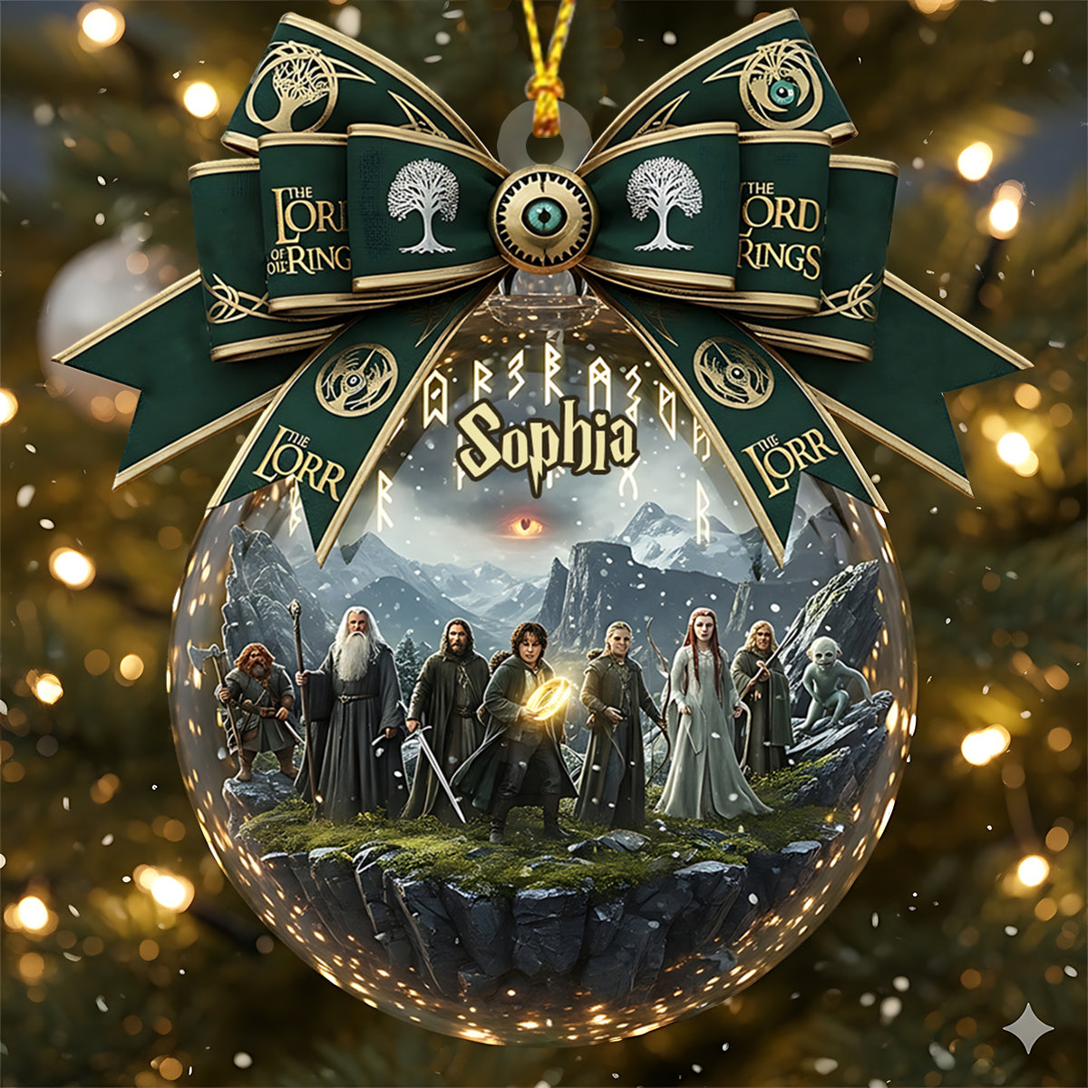 Rule Them All - Personalized The Dark Lord Ornament