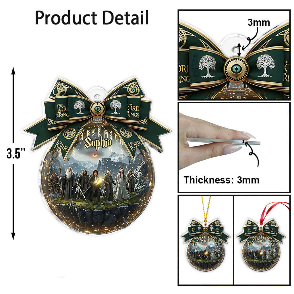 Rule Them All - Personalized The Dark Lord Ornament