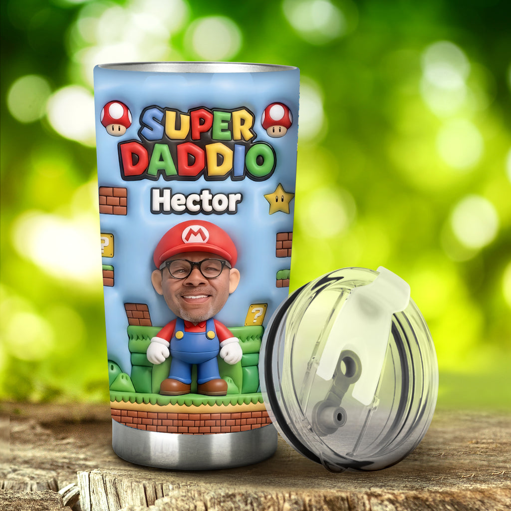 Super Daddio - Personalized Super Plumber Tumbler
