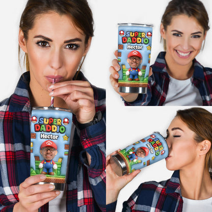 Super Daddio - Personalized Super Plumber Tumbler