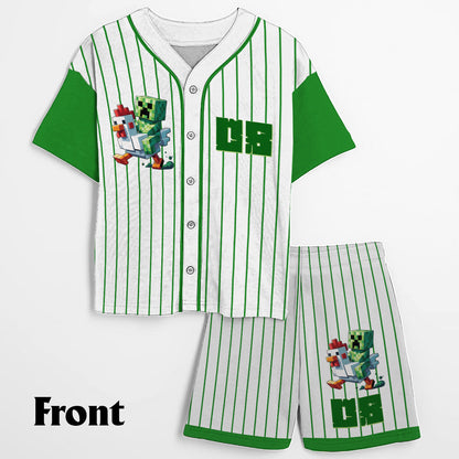 Fun Block World - Personalized Block World Kid Jersey Shirt & Shorts