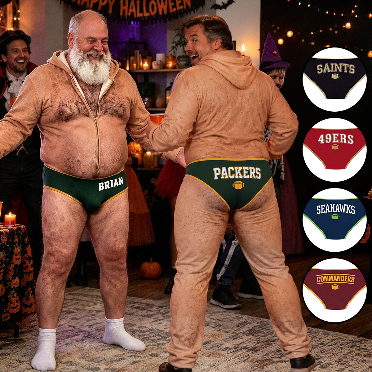 Game On - Personalized Football Hooded Jumpsuit