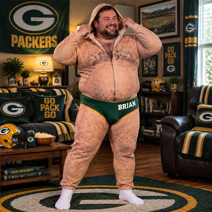 Game On - Personalized Football Hooded Jumpsuit