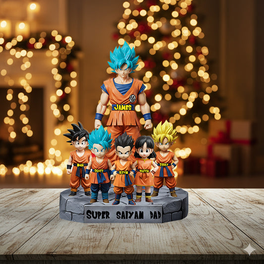 Best Dad Ever Christmas Gift - Personalized Seven Balls Custom Acrylic Plaque