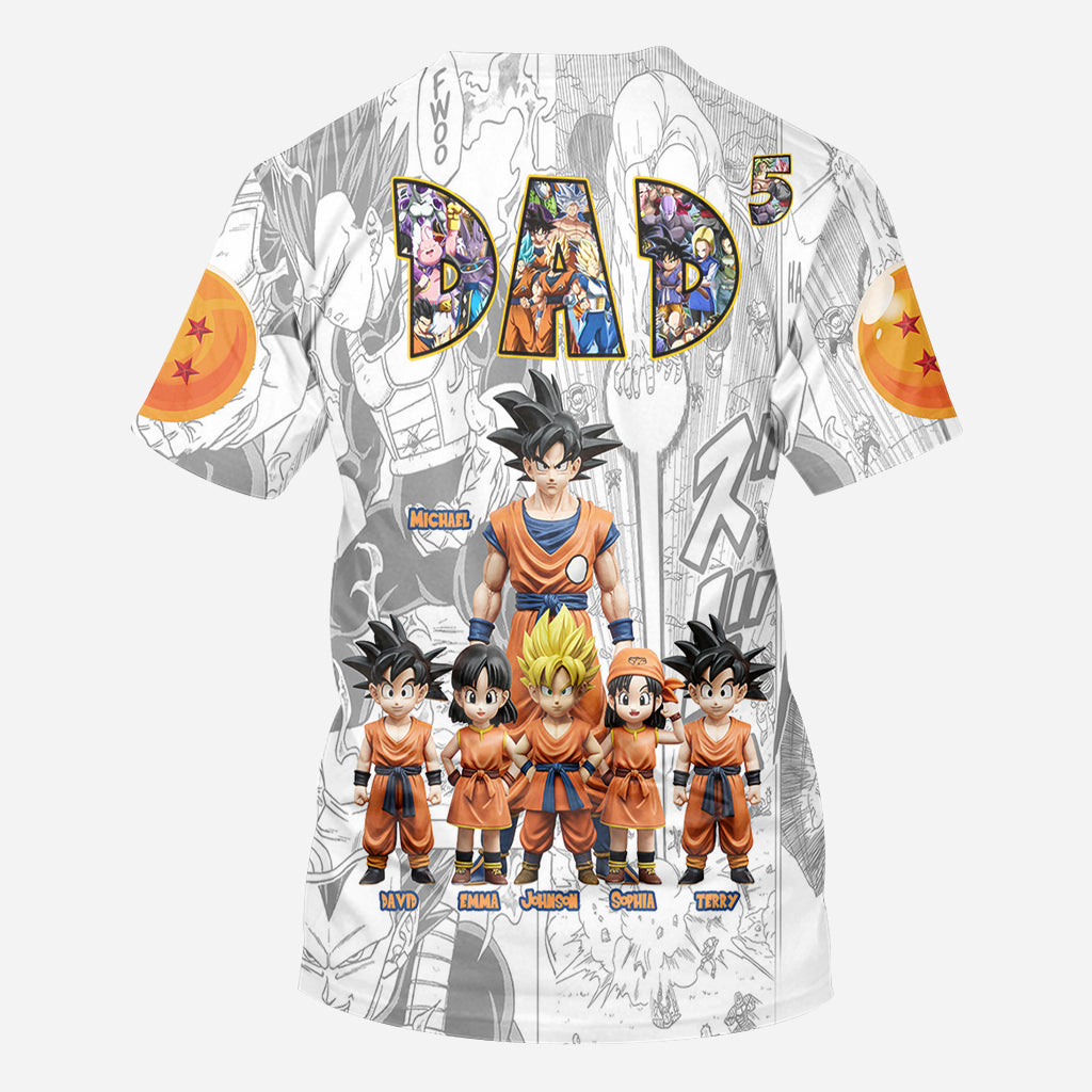 Ultimate Power Dad - Personalized Seven Balls All Over Shirt