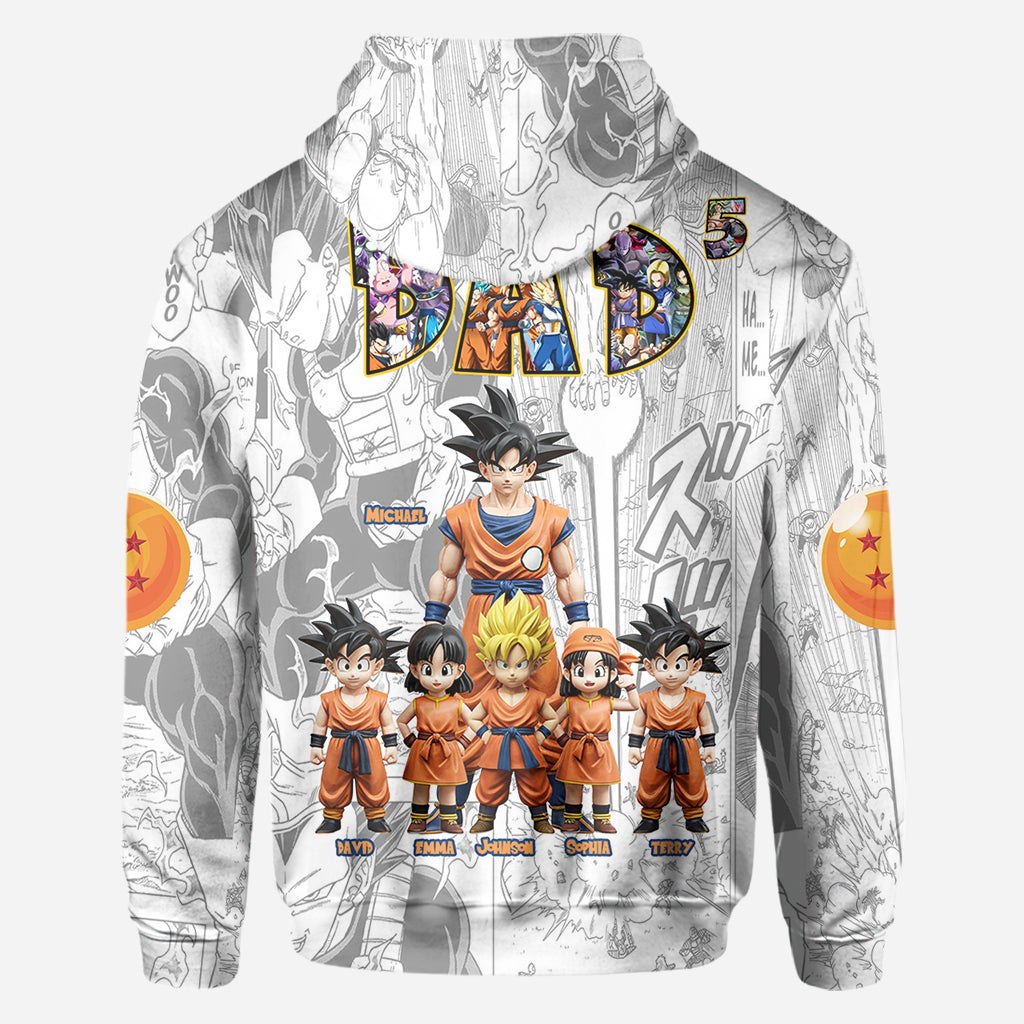 Ultimate Power Dad - Personalized Seven Balls All Over Shirt