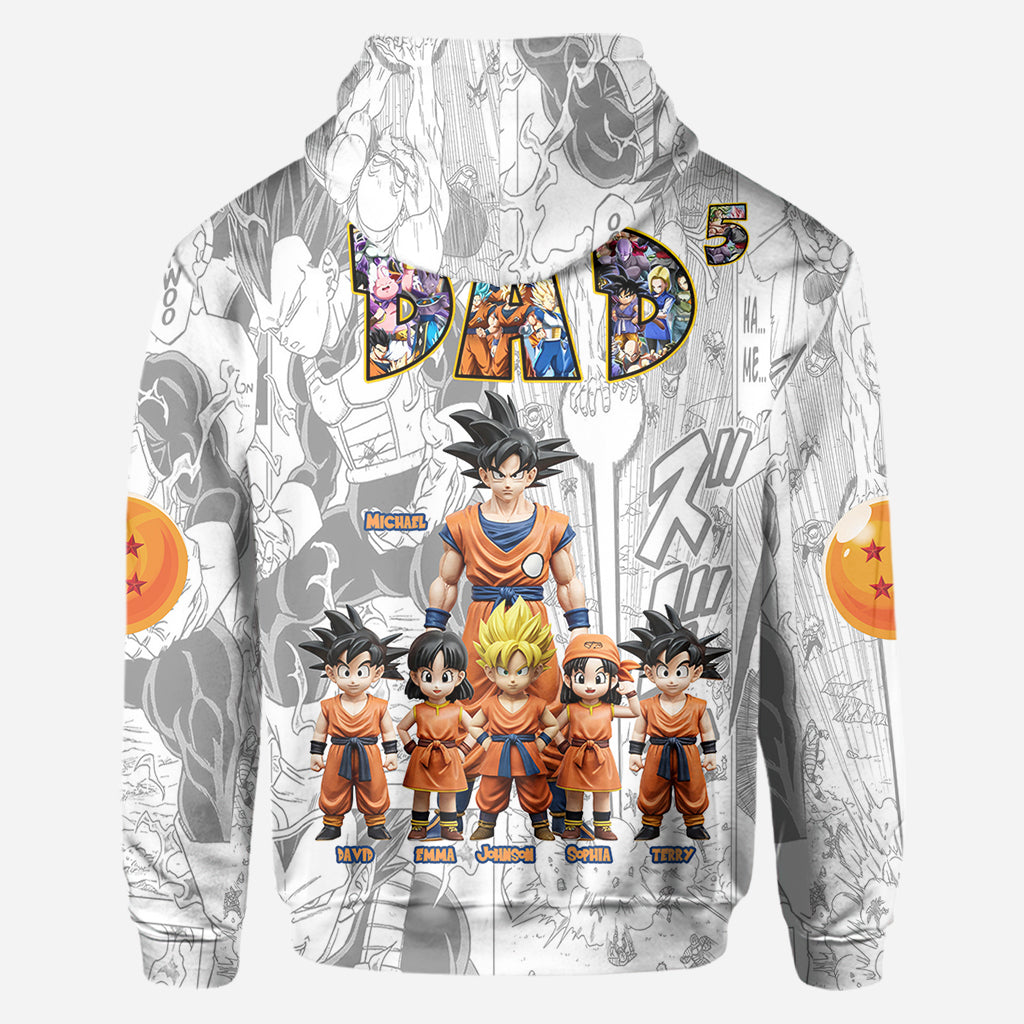 Ultimate Power Dad - Personalized Seven Balls All Over Shirt