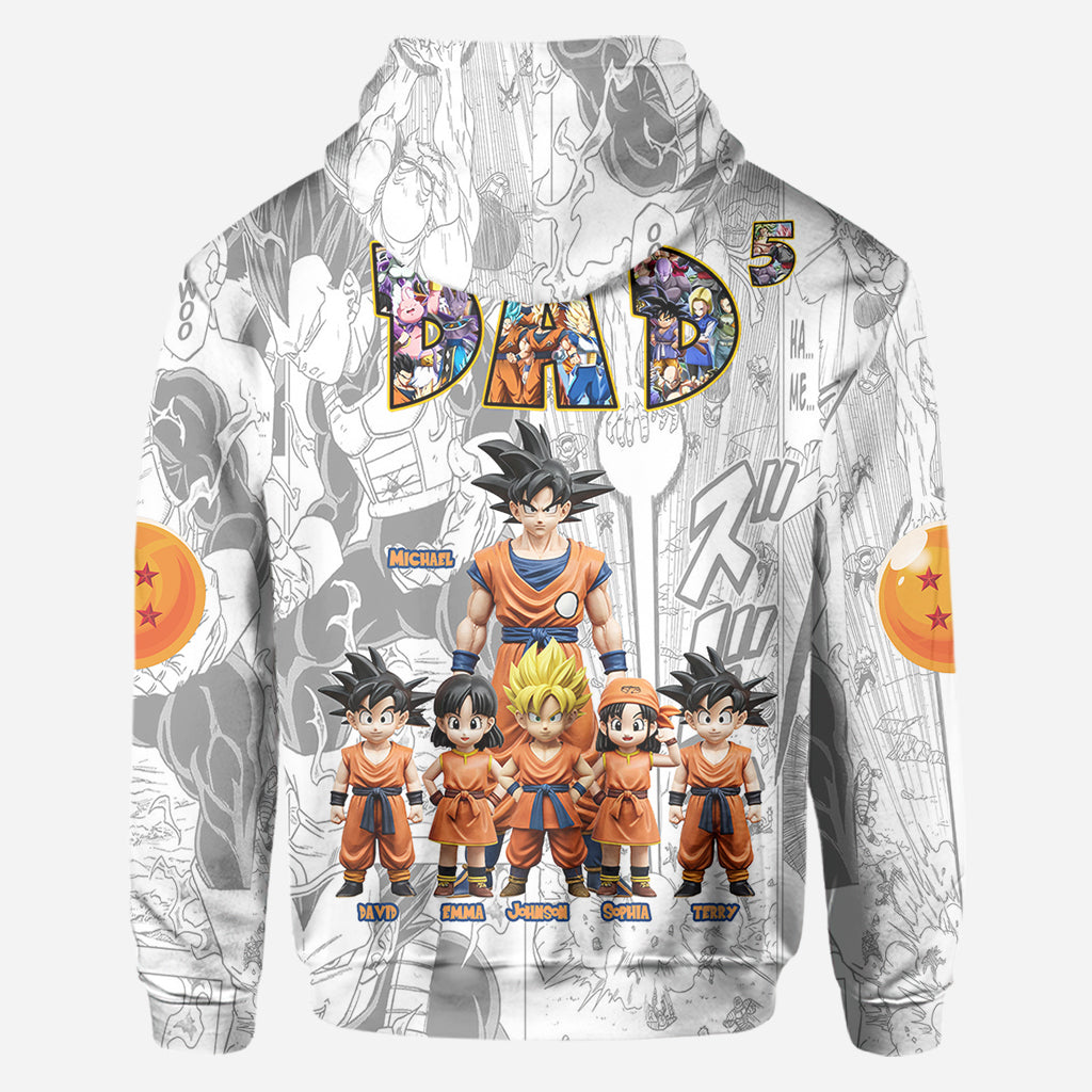 Ultimate Power Dad - Personalized Seven Balls All Over Shirt