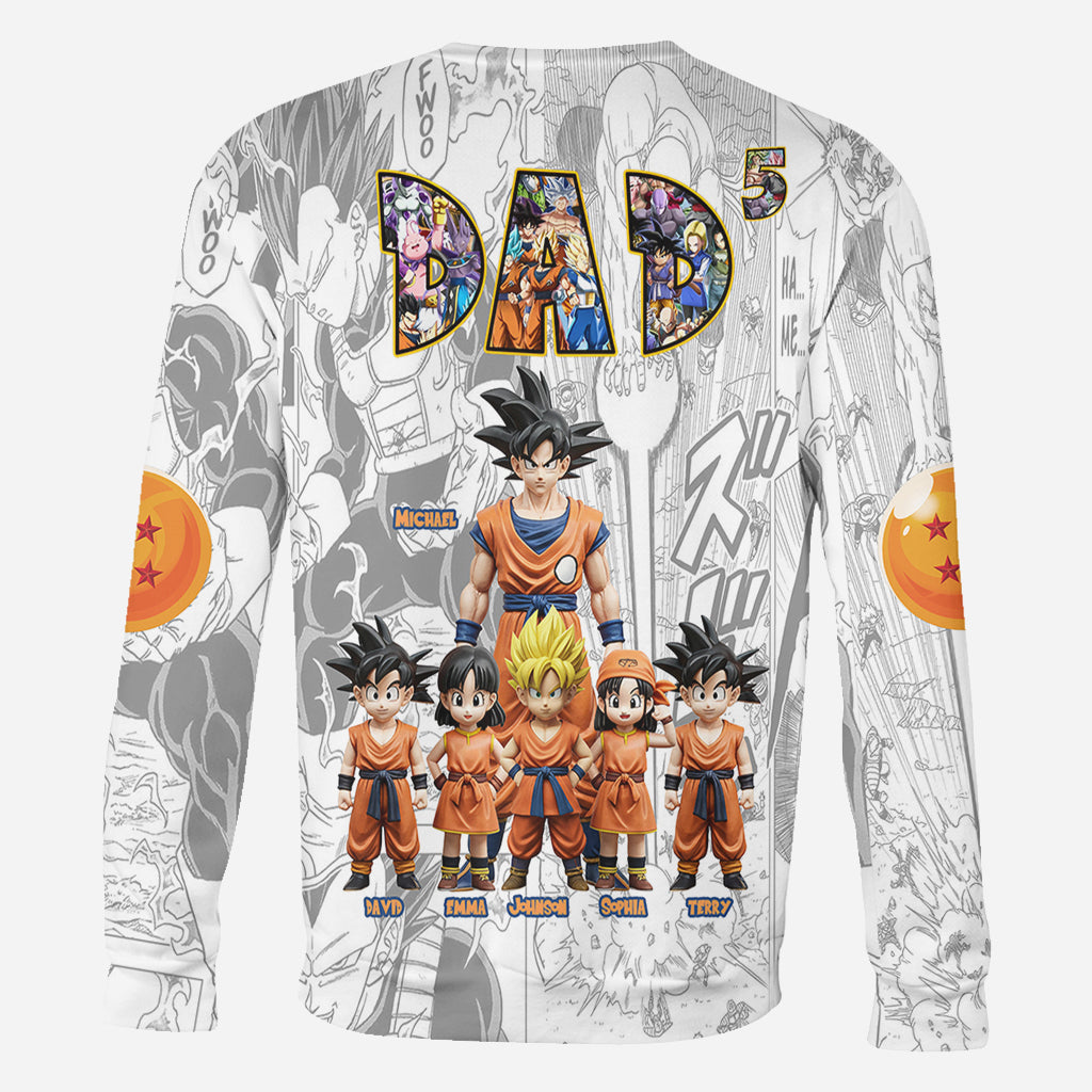 Ultimate Power Dad - Personalized Seven Balls All Over Shirt