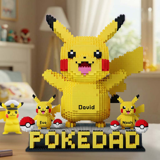 Pokedad - Personalized Monster Trainer Custom Shaped Acrylic Plaque