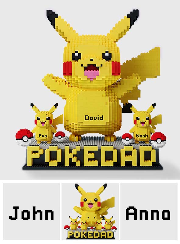 Pokedad - Personalized Monster Trainer Custom Shaped Acrylic Plaque