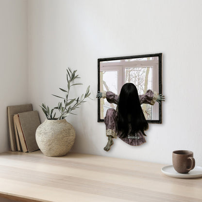 Creepy Halloween - Personalized Horror Character Wall Hanging Mirror