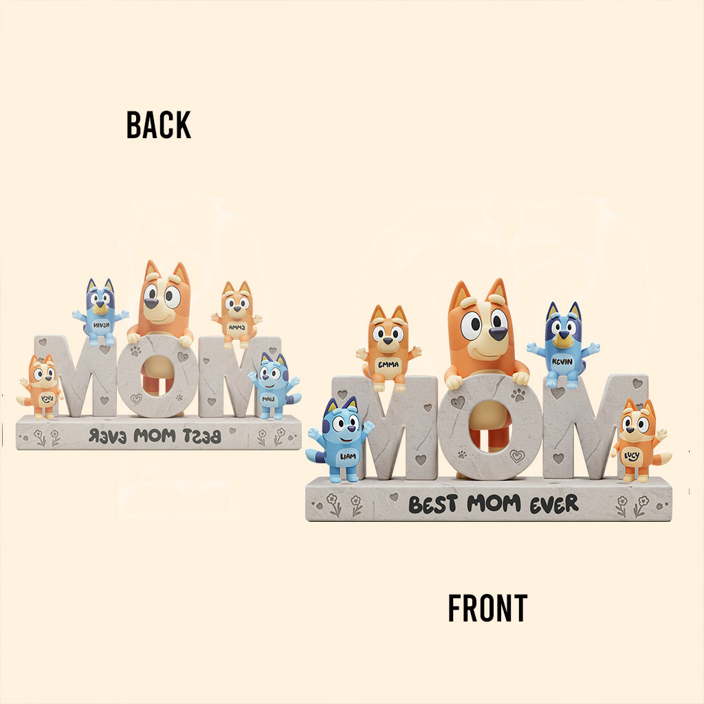 We Love You Christmas Gift for Mom, Grandma - Personalized Mother Custom Shaped Acrylic Plaque