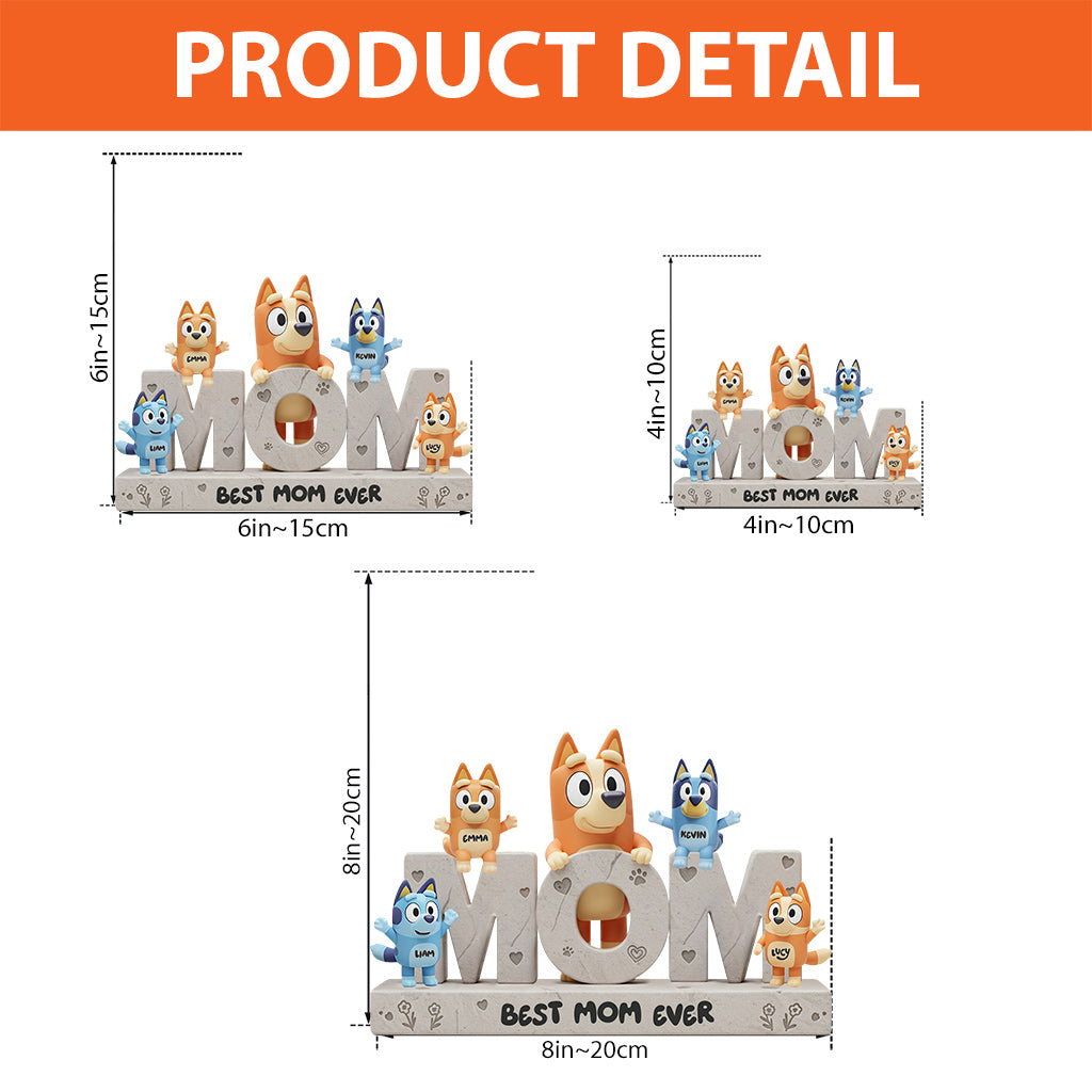 We Love You Christmas Gift for Mom, Grandma - Personalized Mother Custom Shaped Acrylic Plaque