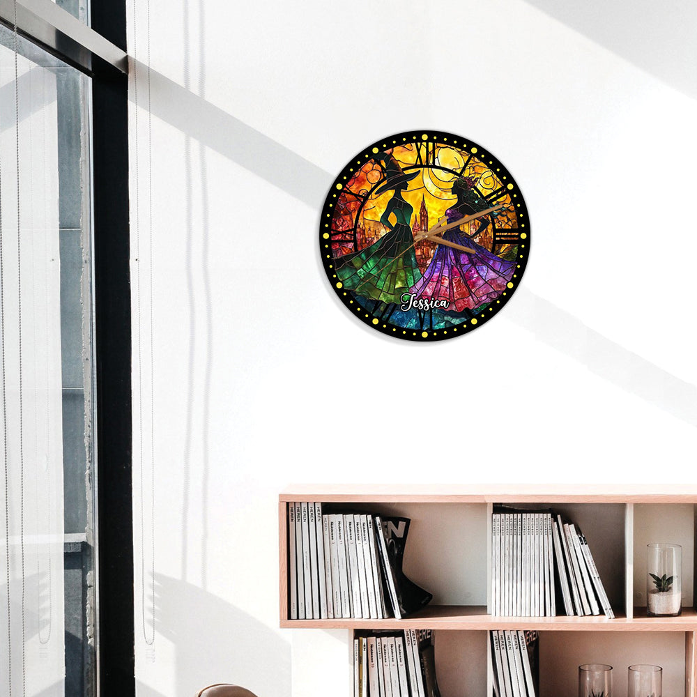 Changed For Good - Personalized Green and Pink Wall Clock