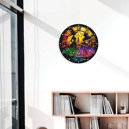 Changed For Good - Personalized Green and Pink Wall Clock