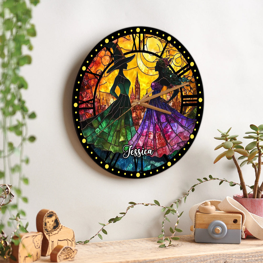Changed For Good - Personalized Green and Pink Wall Clock