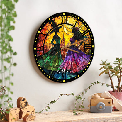 Changed For Good - Personalized Green and Pink Wall Clock