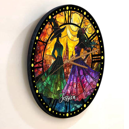 Changed For Good - Personalized Green and Pink Wall Clock
