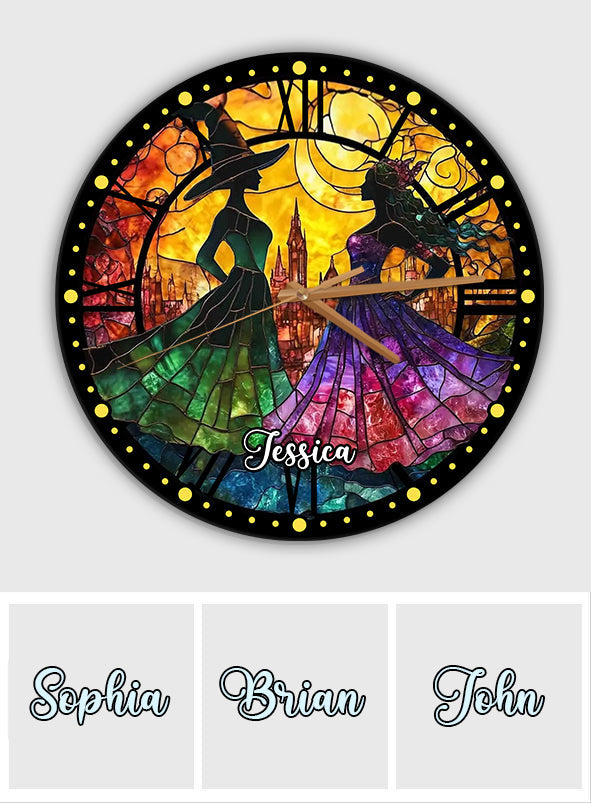 Changed For Good - Personalized Green and Pink Wall Clock