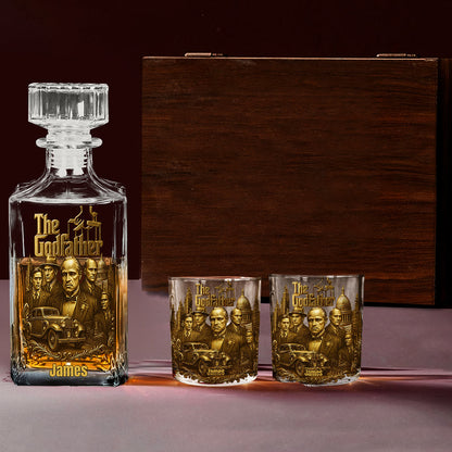 I Am The Boss - Personalized Luxury Whiskey Decanter Set