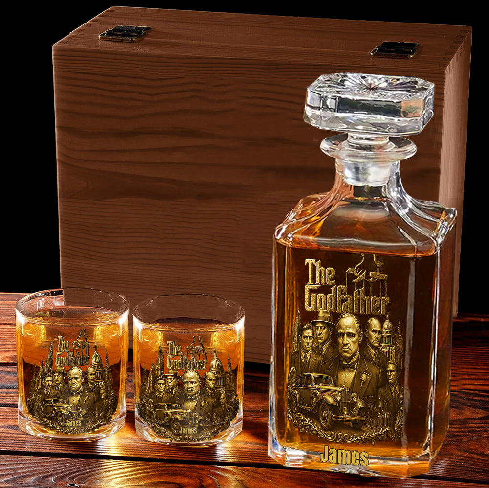I Am The Boss - Personalized Luxury Whiskey Decanter Set