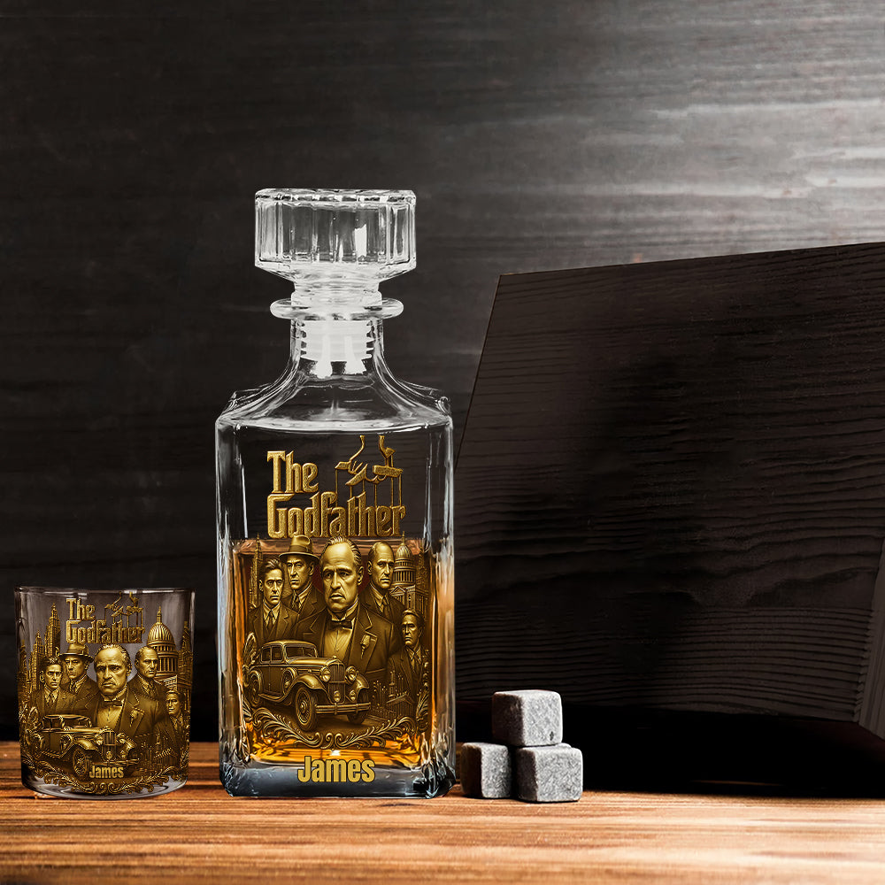 I Am The Boss - Personalized Luxury Whiskey Decanter Set