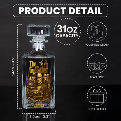 I Am The Boss - Personalized Luxury Whiskey Decanter Set