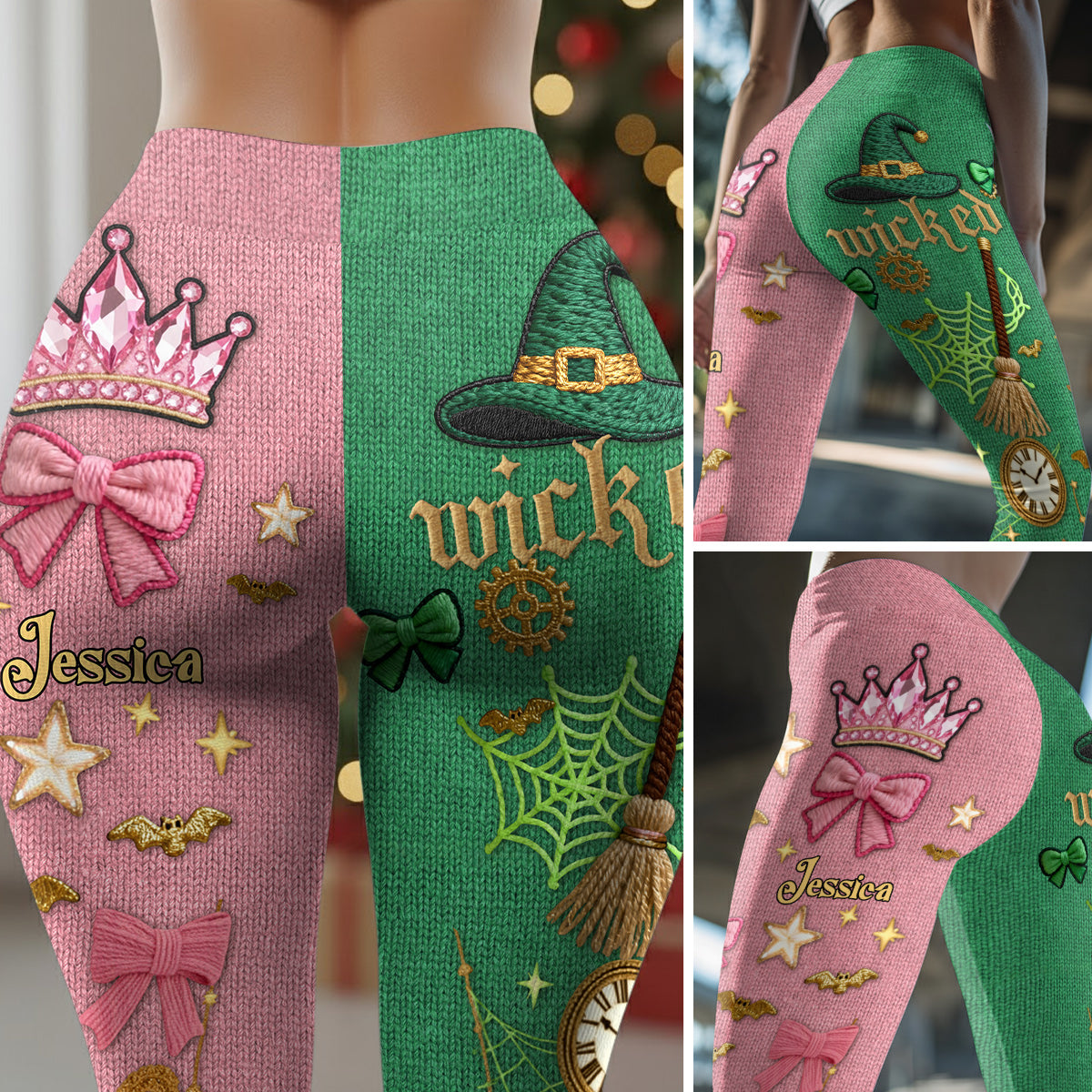 Changed For Good - Personalized Green and Pink Leggings