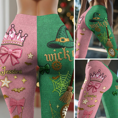 Changed For Good - Personalized Green and Pink Leggings