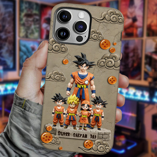 Strong Papa - Personalized Seven Balls Full Print Phone Case