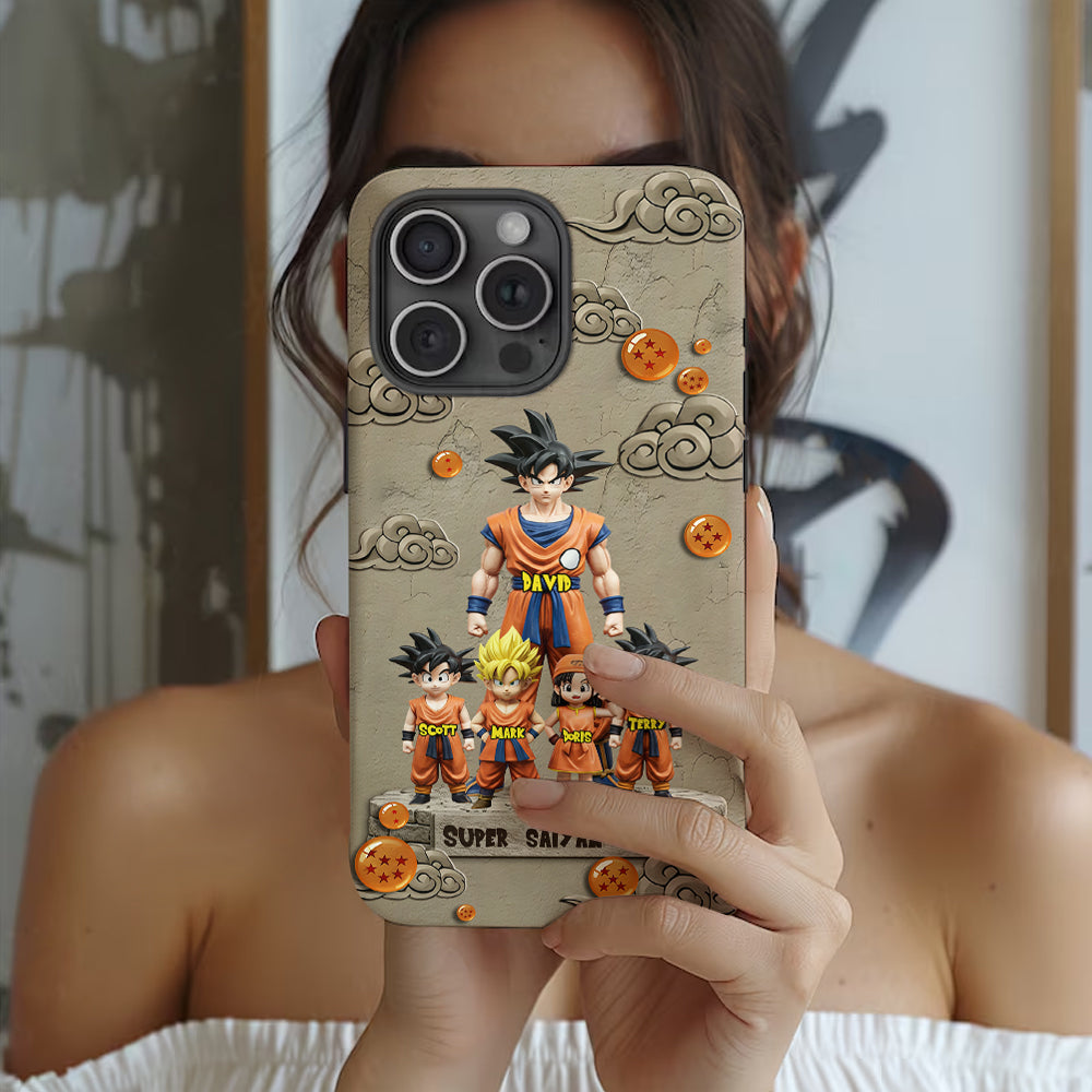 Strong Papa - Personalized Seven Balls Full Print Phone Case