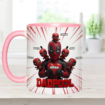 Dad and Kids - The name's Pool - Personalized The Psychopath Accent Mug