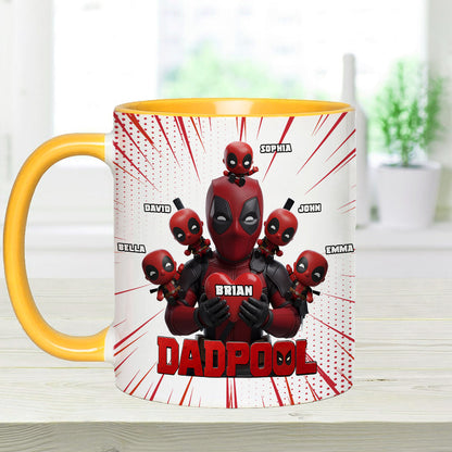 Dad and Kids - The name's Pool - Personalized The Psychopath Accent Mug