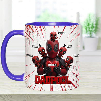 Dad and Kids - The name's Pool - Personalized The Psychopath Accent Mug