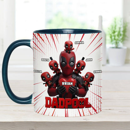 Dad and Kids - The name's Pool - Personalized The Psychopath Accent Mug
