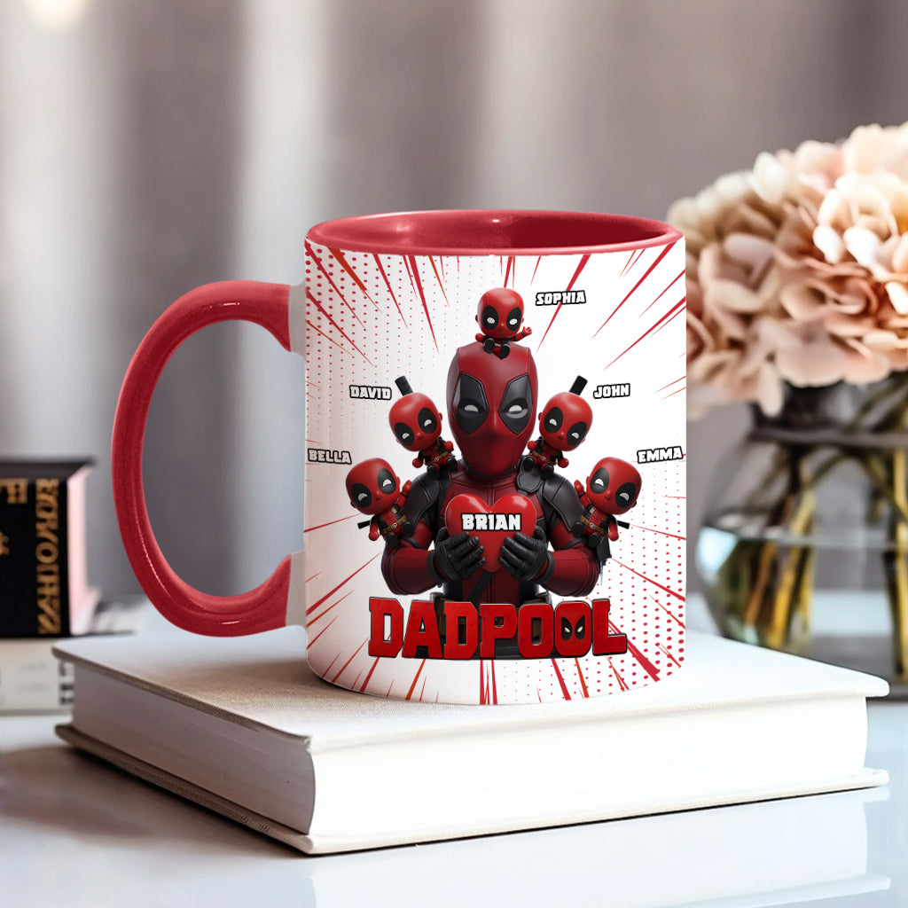 Dad and Kids - The name's Pool - Personalized The Psychopath Accent Mug