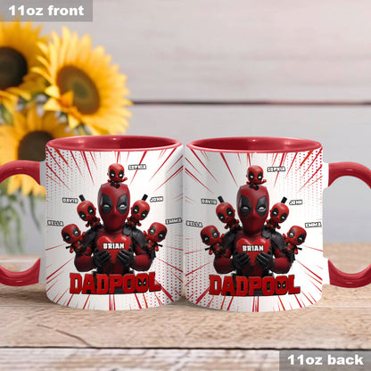 Dad and Kids - The name's Pool - Personalized The Psychopath Accent Mug