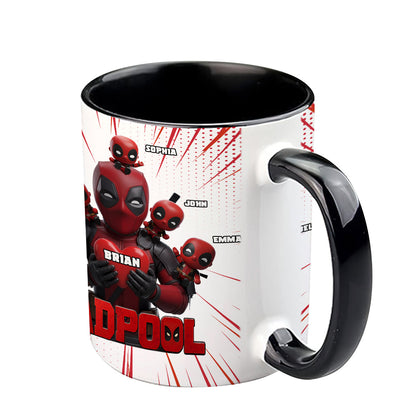 Dad and Kids - The name's Pool - Personalized The Psychopath Accent Mug