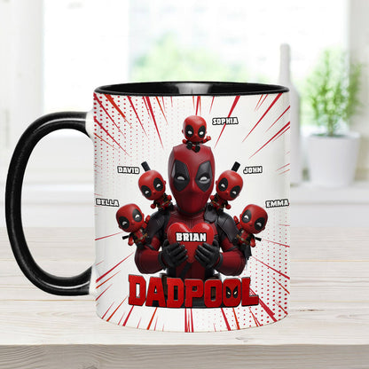 Dad and Kids - The name's Pool - Personalized The Psychopath Accent Mug
