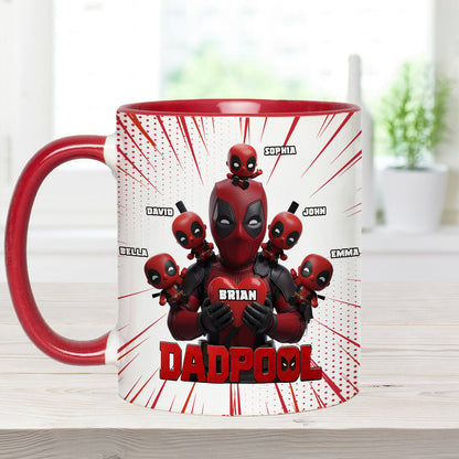 Dad and Kids - The name's Pool - Personalized The Psychopath Accent Mug