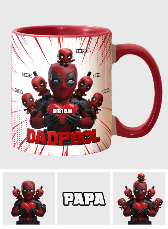 Dad and Kids - The name's Pool - Personalized The Psychopath Accent Mug