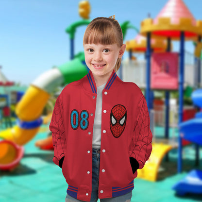 Spider Movie - Personalized Kid Varsity Jacket