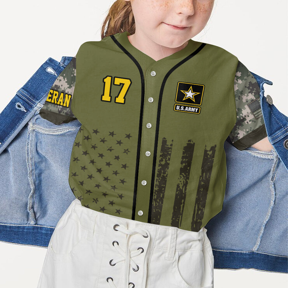 This We'll Defend - Personalized Veteran Baseball Jersey