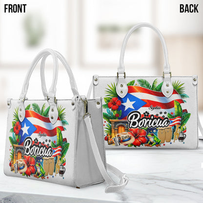 Boricua - Personalized Expats Leather Handbag