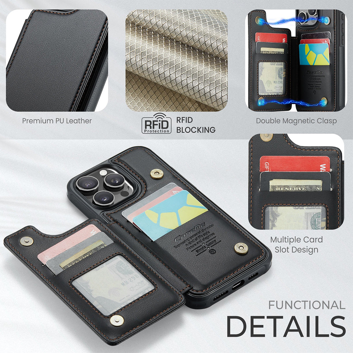 The Mad Love - Personalized Horror Character Fully Printed Wallet Phone Case