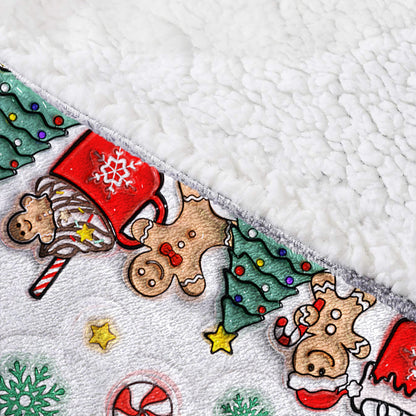 Christmas Movie Watching Blanket Hoodie - Personalized Blanket Hoodie