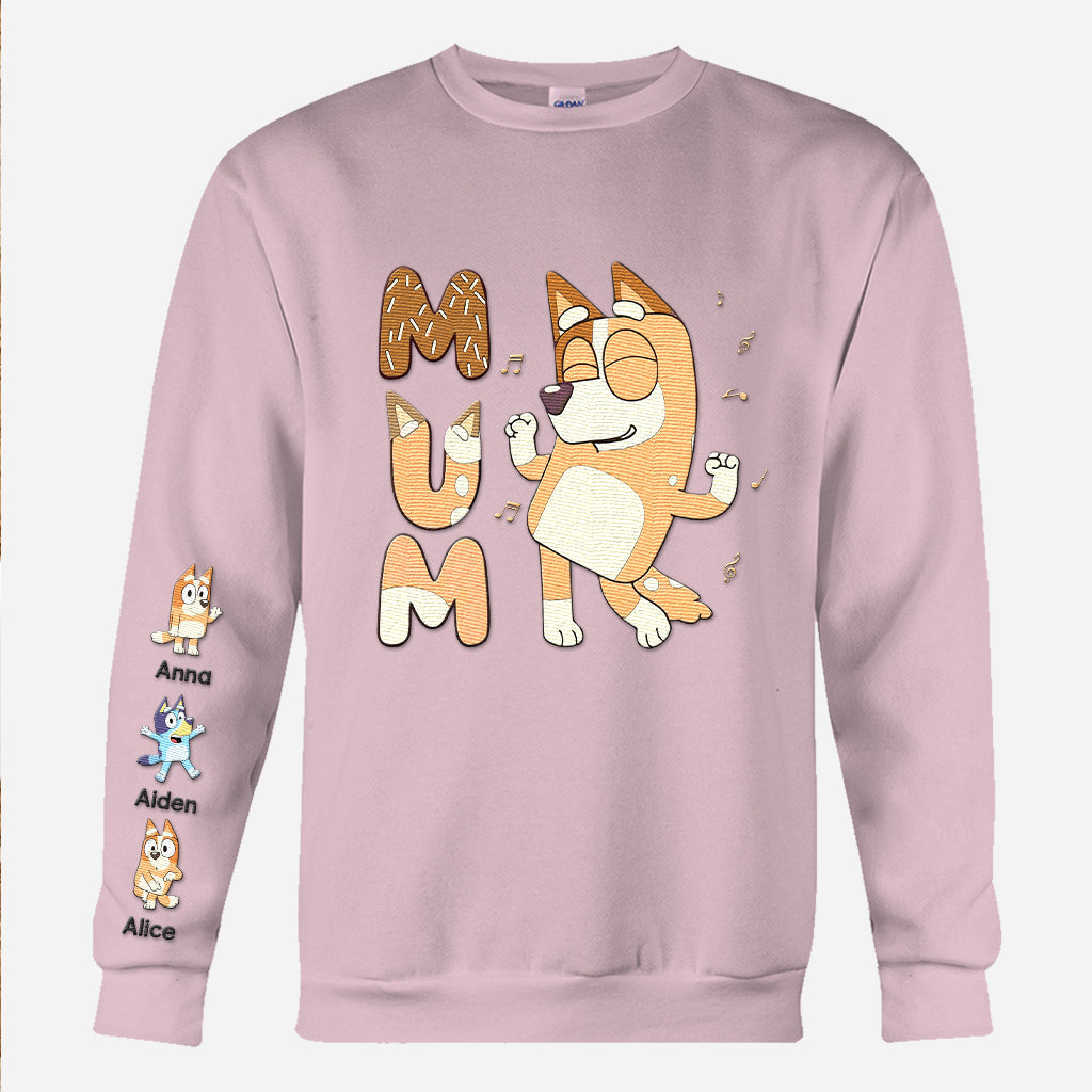 Cool Mum Dad Grandma Grandpa Uncle Aunt - Personalized Mother Hand Embroidered Sweater