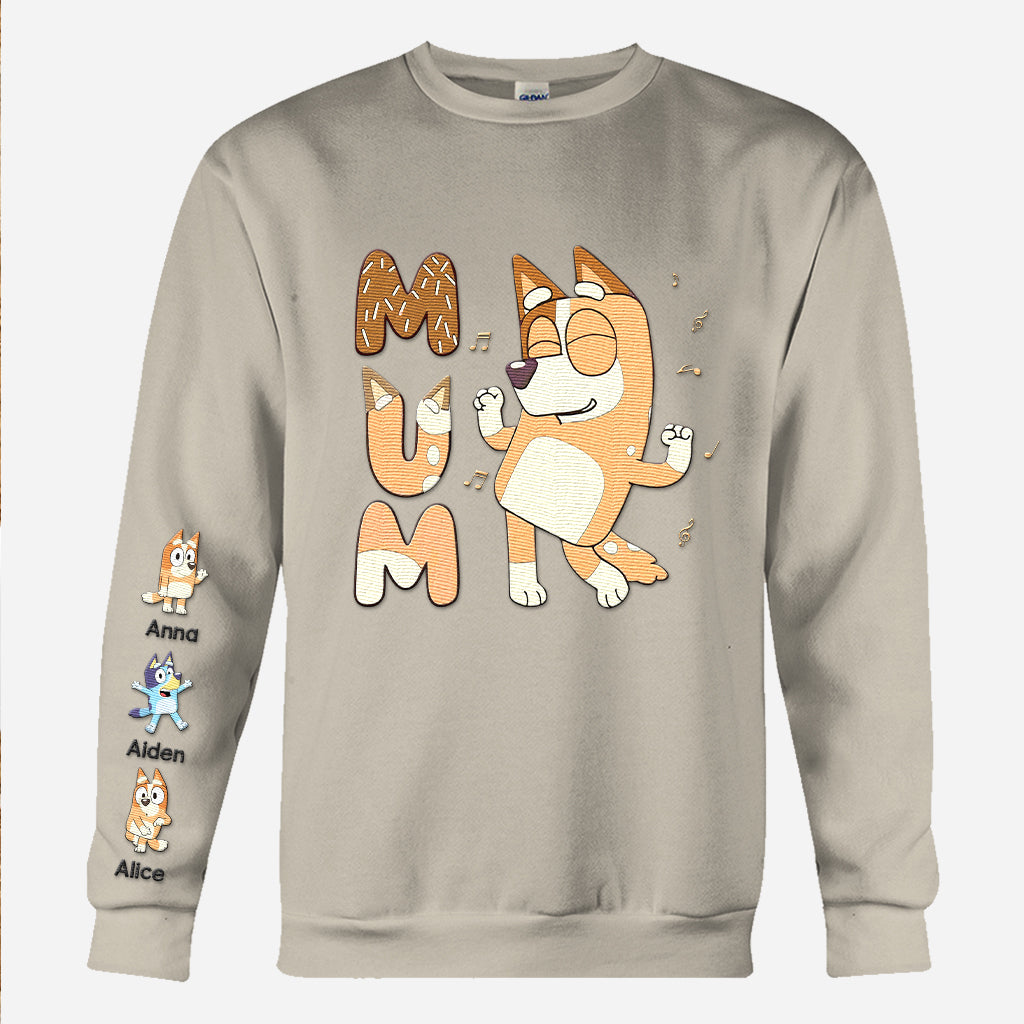 Cool Mum Dad Grandma Grandpa Uncle Aunt - Personalized Mother Hand Embroidered Sweater