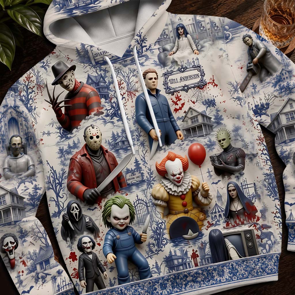 Horror Fan - Personalized Horror Character All Over Shirt